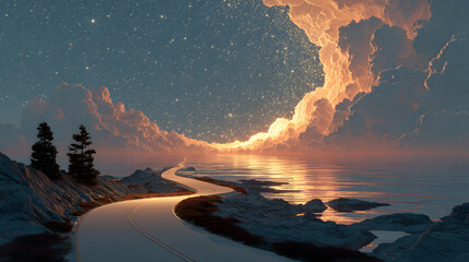 Road to 2025 new year journey with a bright future