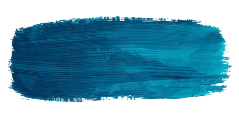 Teal blue paint stroke background on black