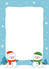 겨울 테두리배경