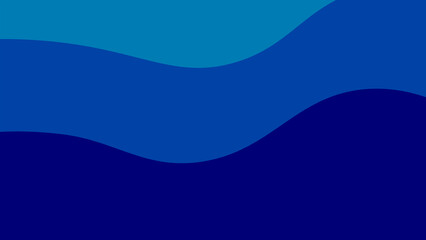 Fototapeta premium Abstract design smooth, wavy bands of various shades of blue digital background