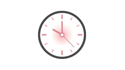 clock isolated on white background