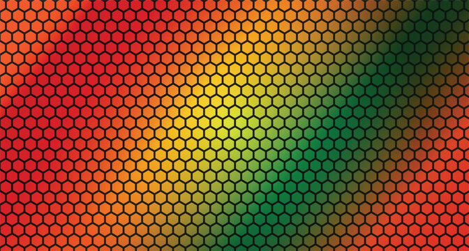 Abstract Colorful Pattern Background with Red, Yellow, and Green Gradient Texture