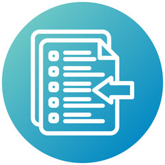 Import Icon Mini Illustration Icon. Use For Modern Concept, Print, Ui, Ux Kit, Web And App Development. Vector Related To Office, Education, Examination And More