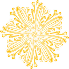 Flower Bloom Mandala Outline for Laser Cutting and Engraving
