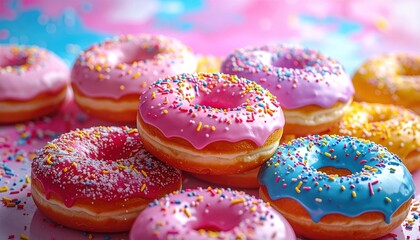 Colorful Donuts.