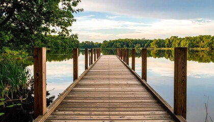 Naklejka premium Lake Dock Serenity. (1)