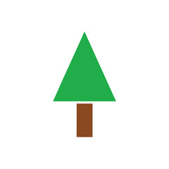 vector green christmas tree