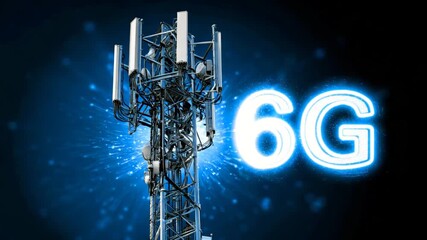 Future of connectivity is here with advanced 6G technology and innovative communication towers - Powered by Adobe