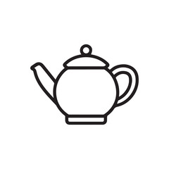 Obraz premium Tea Pot icon.Hot drink water natural food vector design.