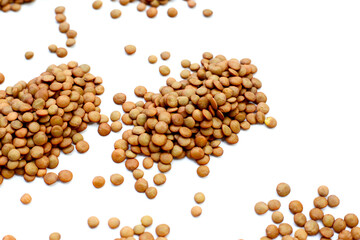 Lentils are small brown legumes rich in protein and fiber