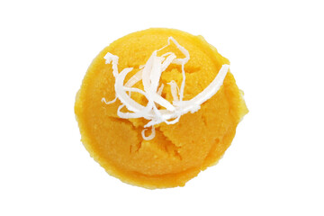 Toddy palm cake. Khanom Tarn (Thai dessert)