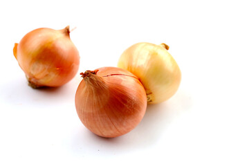 Onion bulb isolated on white background