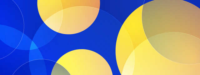 Trendy Geometric Shapes Background in Gradient Composition