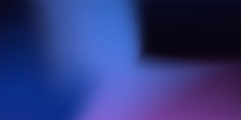 Abstract black, blue and purple liquid background. Gradient mesh effect bright color blend. Blurred fluid colorful mix and grain grunge texture gradation, vector noise blur abstract concept art