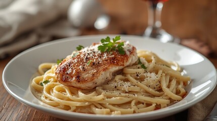 spaghetti with chicken