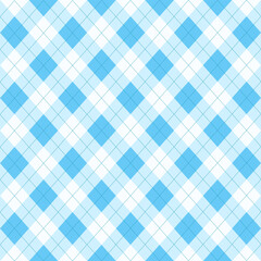 blue argyle seamless pattern with soft diamond shapes, perfect for fabrics, backgrounds, and seasonal designs. Ideal for everyday use and easy matching.