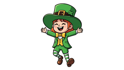 Delightful Leprechaun Girl A Celebration of Irish Charm and Festive Cheer