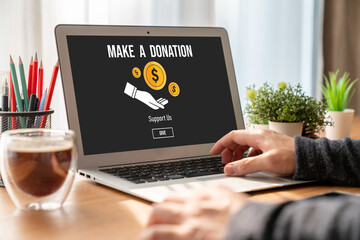 Online donation platform offer modish money sending system for people to transfer on the internet