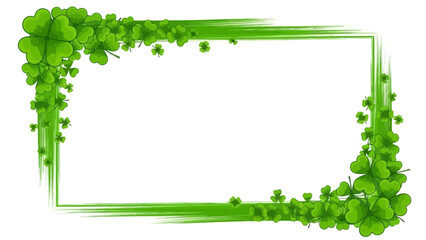 Elegant Green Shamrock Frame Perfect for St