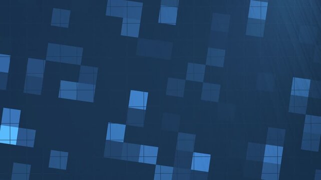 Dark blue pixelated background with square patterns for digital design projects, website backgrounds, social media posts, and technologyrelated content.