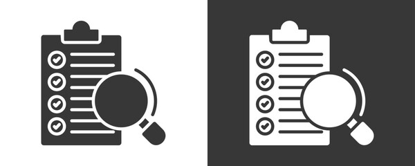 Evaluation Icon Set Vector Collection Isolated In Black And White