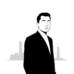 business man silhouette