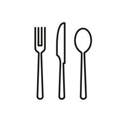 ofvs76 OutlineFilledVectorSign ofvs - cutlery vector icon . on a white background
