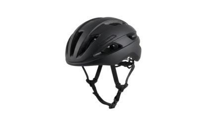 Sleek black bicycle helmet essential head protection gear for safe cycling and outdoor sports activity