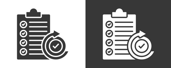 Follow Up Icon Set Vector Collection Isolated In Black And White