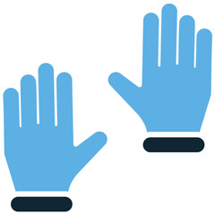 Gloves Icon Vector Ideal for cold weather, protection, winter sports, and hand covering graphics. Symbolizes warmth, protection, winter gear, and simple accessory.