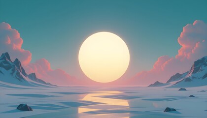 sunset over the sea