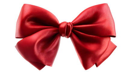 Elegant crimson bow tie for formal wear and sophisticated celebrations today now isolated on transparent background