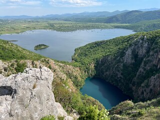 Floodplain karst field Prolosko blato (Prolosko Lake) and karst lake Galipovac near Imotski, Croatia - Poplavno polje Prolo&scaron;ko blato (Prolo&scaron;ko jezero) i kr&scaron;ko jezero Galipovac (UNESCO GeoPark)