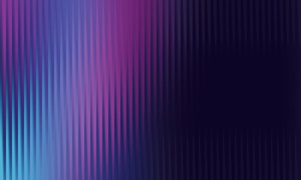Abstract vertical lines gradient in blue and purple with dark background