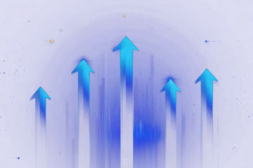 PNG Blue arrows pointing upwards background financial business.