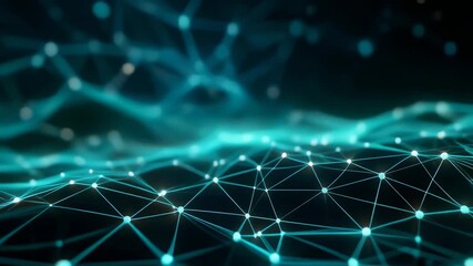 Abstract digital technology background with glowing connections and nodes for modern design - Powered by Adobe