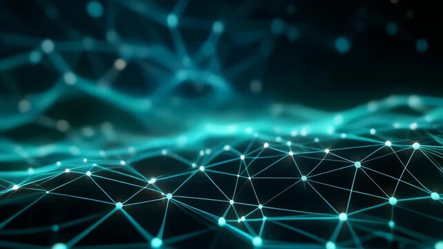 Abstract digital technology background with glowing connections and nodes for modern design