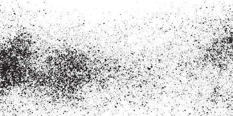 Grain noise halftone or grainy texture or dot work grain noise paper texture design  grunge texture. dust particle and dust grain on white background. Vintage black and white surface. Vector dark dirt