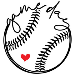 Game Day Baseball T-shirt Design