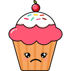 Cute Cupcake Illustration