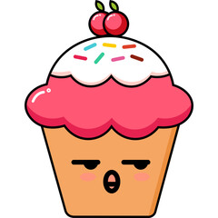 Cute Cupcake Illustration