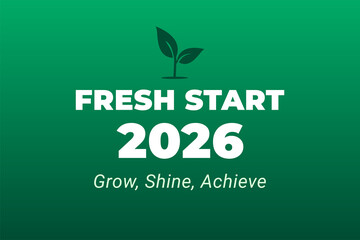 fresh start new year 2026 positive message