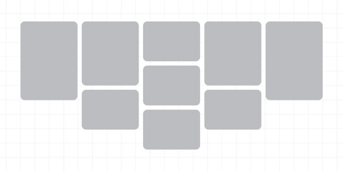 Pictures or photos frame collage layout abstract photo frames and digital photo wall template
