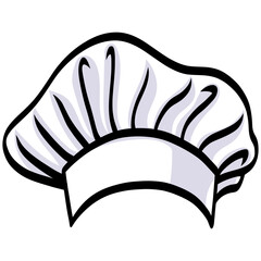 Chef Hat Cap Illustration Vector Drawing