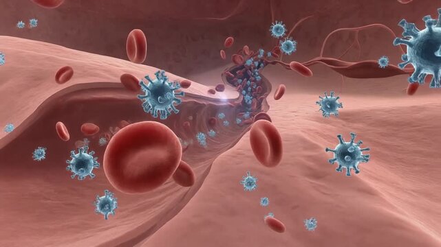 Visualizing Blood Clot Formation During Viral Infection A Medical Animation.