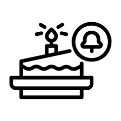 birthday Line Icon