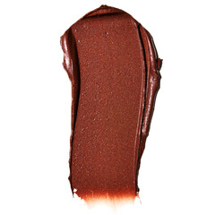 Luxurious shimmering bronze lipstick swatch evokes glamour and sophistication for beauty campaigns, makeup tutorials, and cosmetic product displays