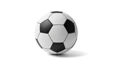 Fototapeta premium A soccer ball on a white background.