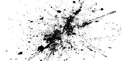 Fototapeta premium Vector black Ink splatter distressed texture