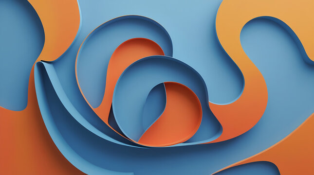 Abstract Healthcare Accessibility Concept with Inclusive Flowing Forms. It suitable for themes related to public health, medical equity, social support, and community well-being.